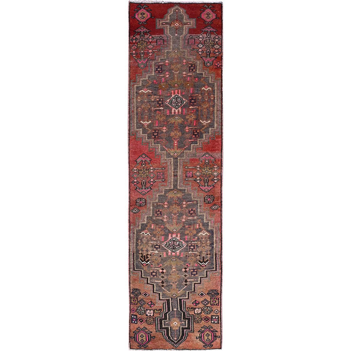 2'5" x 9'3" New Hand Knotted Multicolored Cotton Runner Oriental Rug - MOA10286627