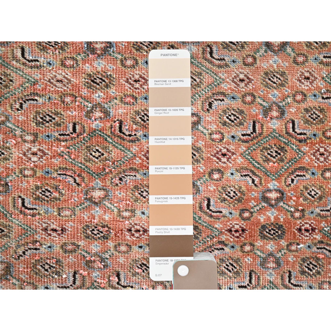 2'5" x 3'8" Vintage Hand Knotted Brown Wool Rectangle Oriental Rug - MOA10286683