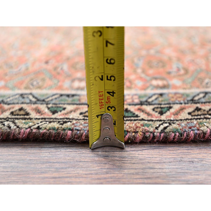 2'5" x 3'8" Vintage Hand Knotted Brown Wool Rectangle Oriental Rug - MOA10286683
