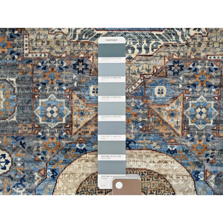 2'8" x 9'10" New Hand Knotted Grey Cotton Runner Oriental Rug - MOA10286752