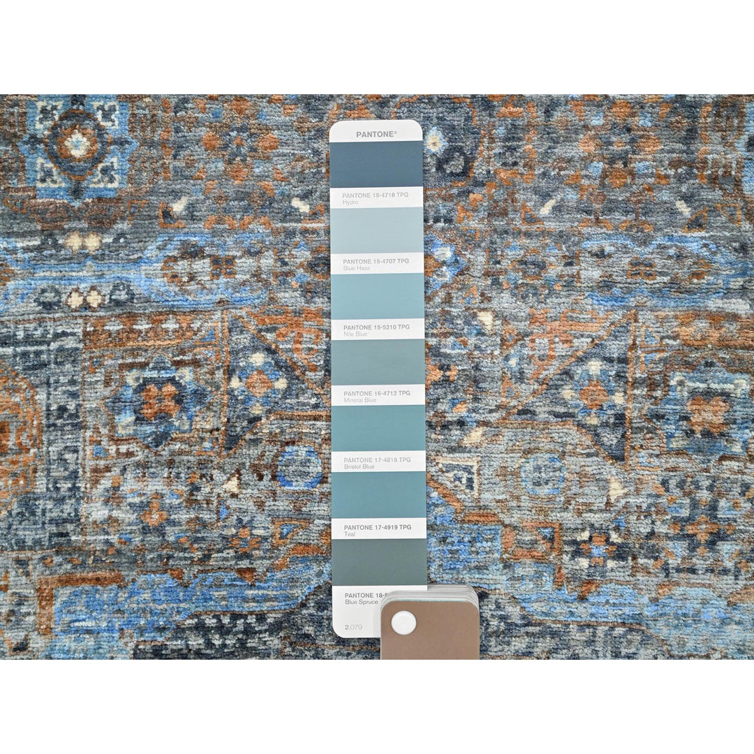 2'8" x 5'8" New Hand Knotted Grey Cotton Runner Oriental Rug - MOA10286755