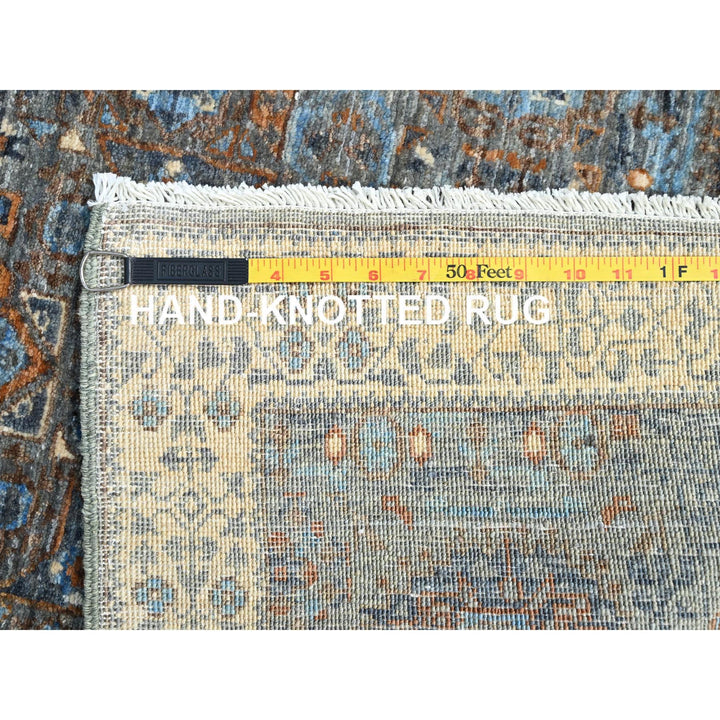 2'8" x 5'8" New Hand Knotted Grey Cotton Runner Oriental Rug - MOA10286755