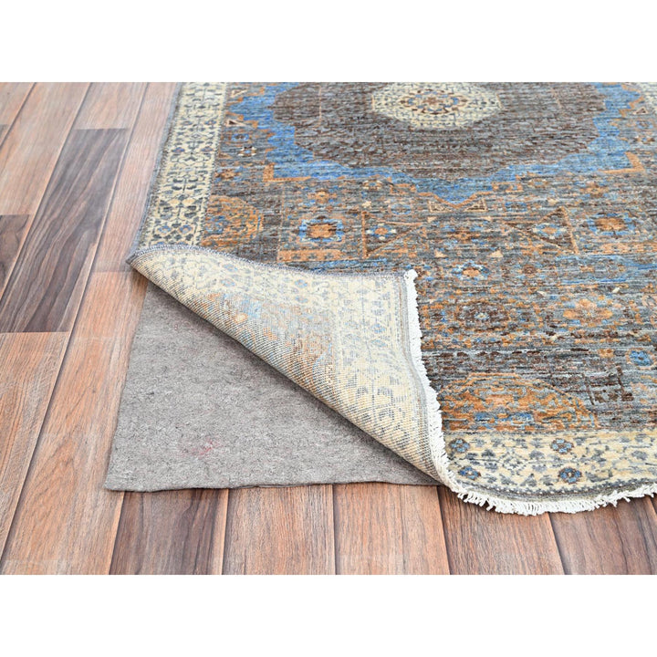 2'9" x 9'10" New Hand Knotted Grey Wool Runner Oriental Rug - MOA10286758