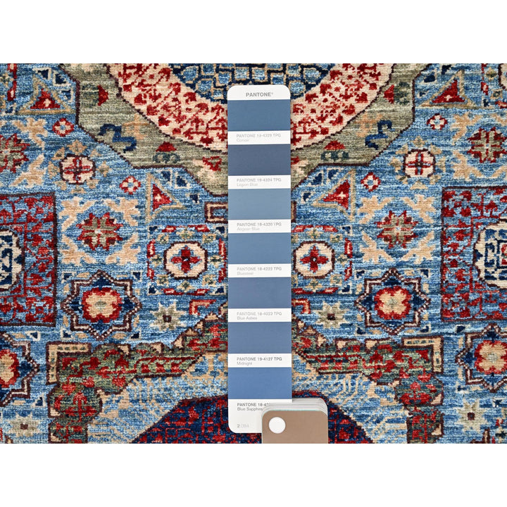 2'8" x 15'4" New Hand Knotted Blue Cotton Runner Oriental Rug - MOA10286759