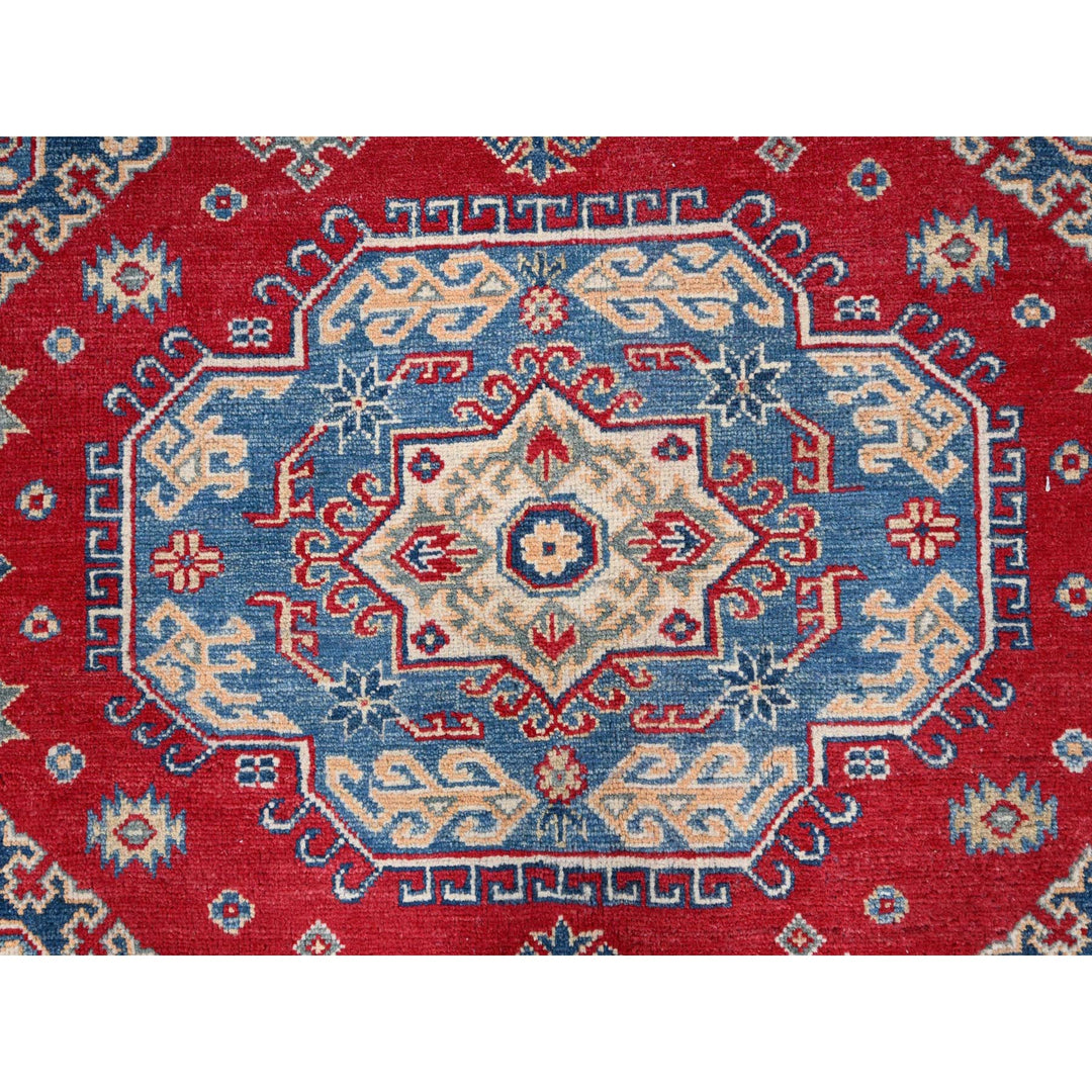 9'2" x 11'6" New Hand Knotted Red Wool Rectangle Oriental Rug - MOA10286767