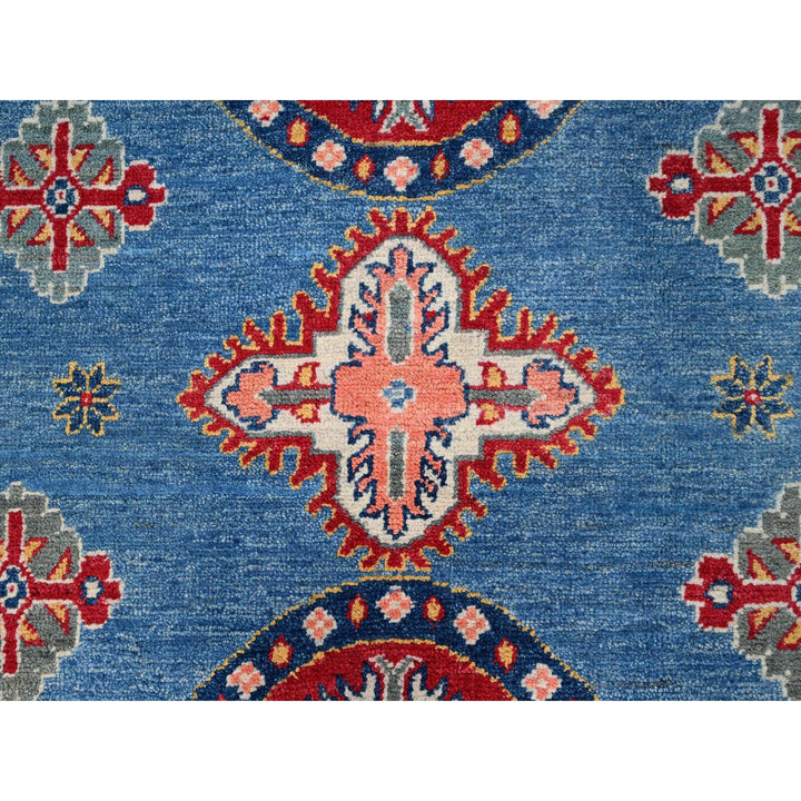 8'2" x 9'11" New Hand Knotted Blue Wool Rectangle Oriental Rug - MOA10286778