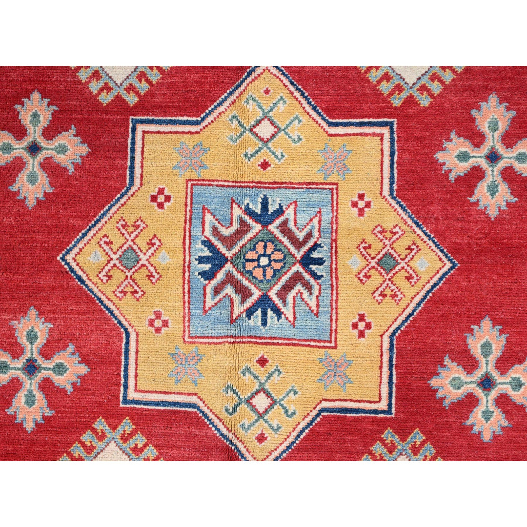 9'11" x 15'0" New Hand Knotted Red Wool Rectangle Oriental Rug - MOA10286803