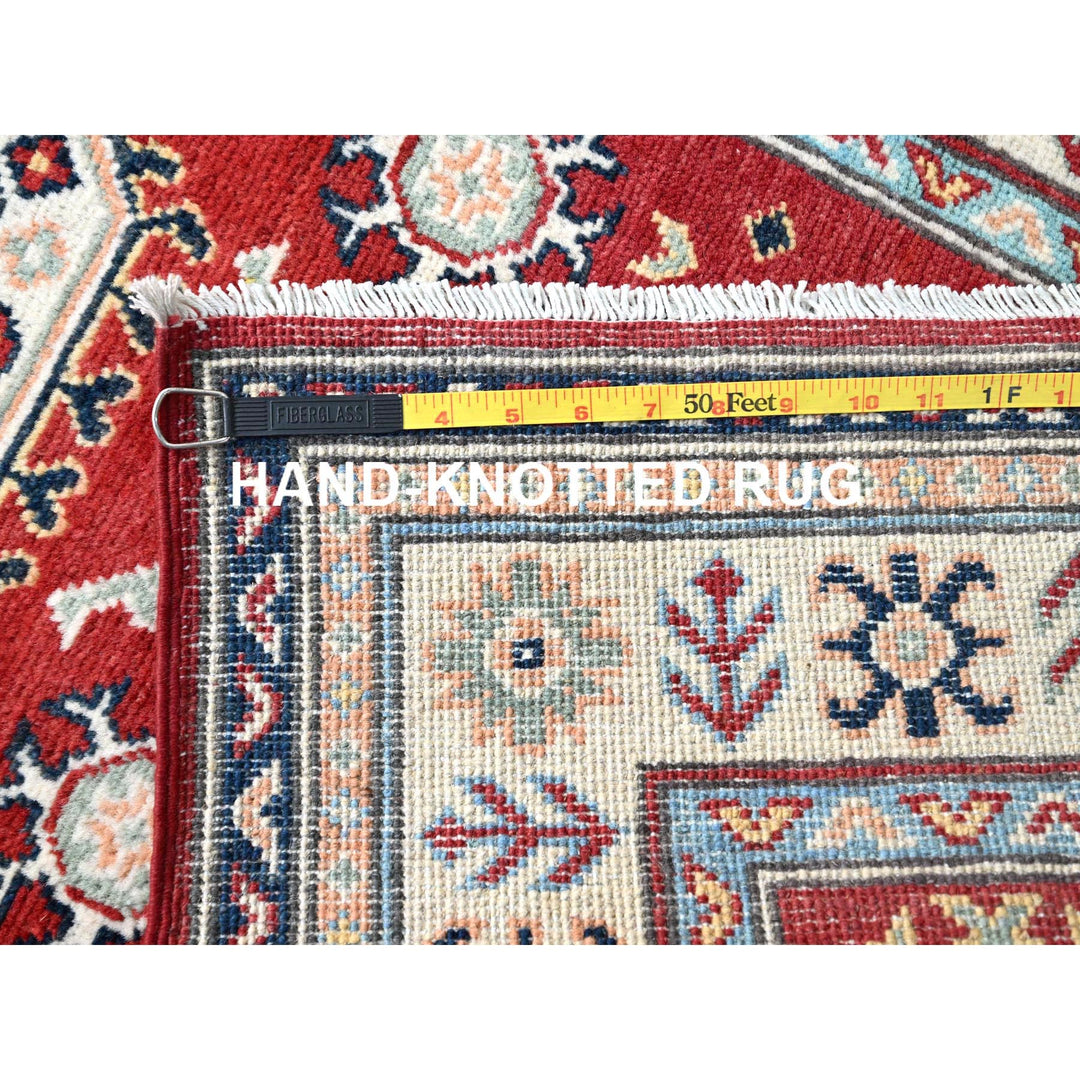 2'8" x 19'3" New Hand Knotted Red Wool Runner Oriental Rug - MOA10286856