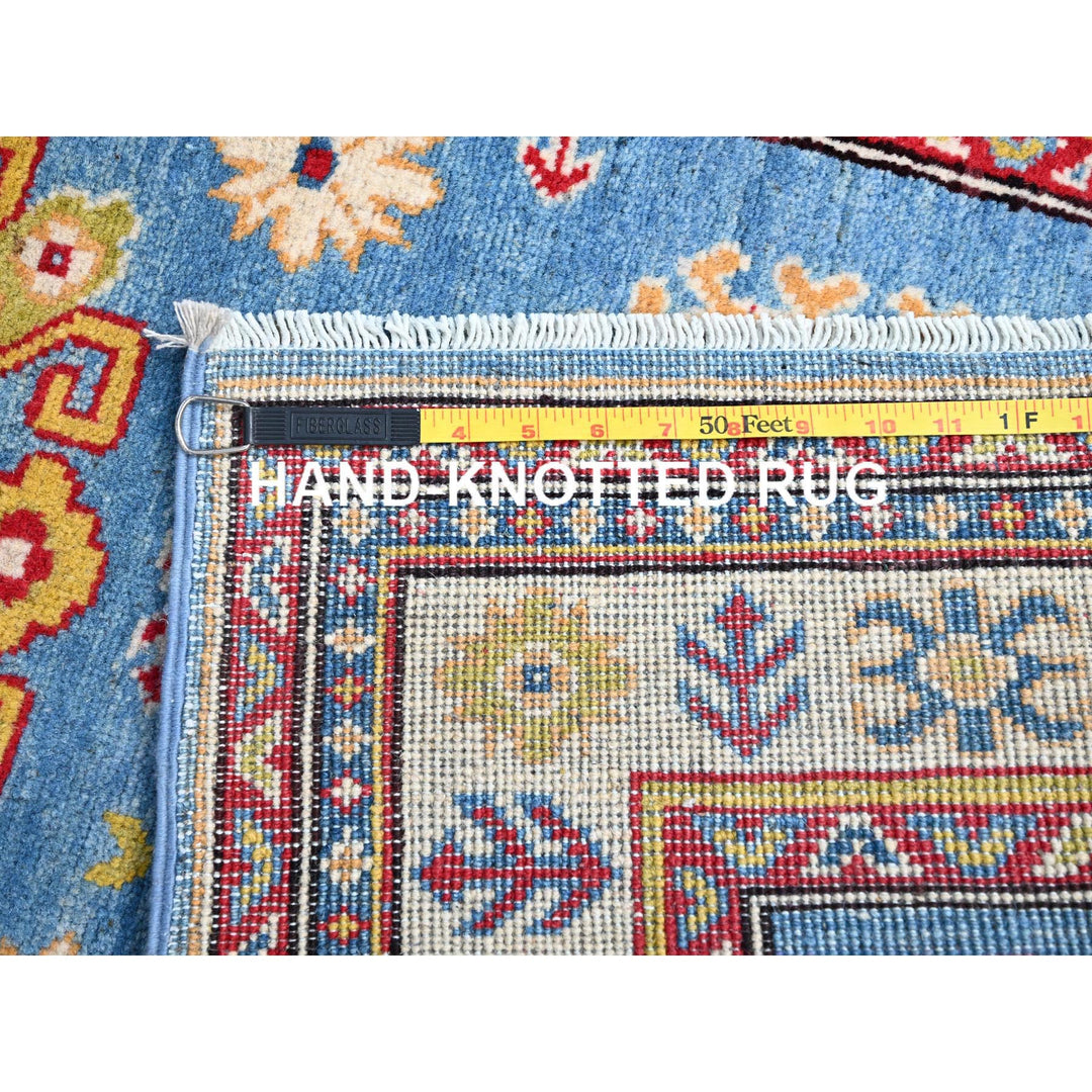 2'11" x 12'7" New Hand Knotted Blue Wool Runner Oriental Rug - MOA10286857