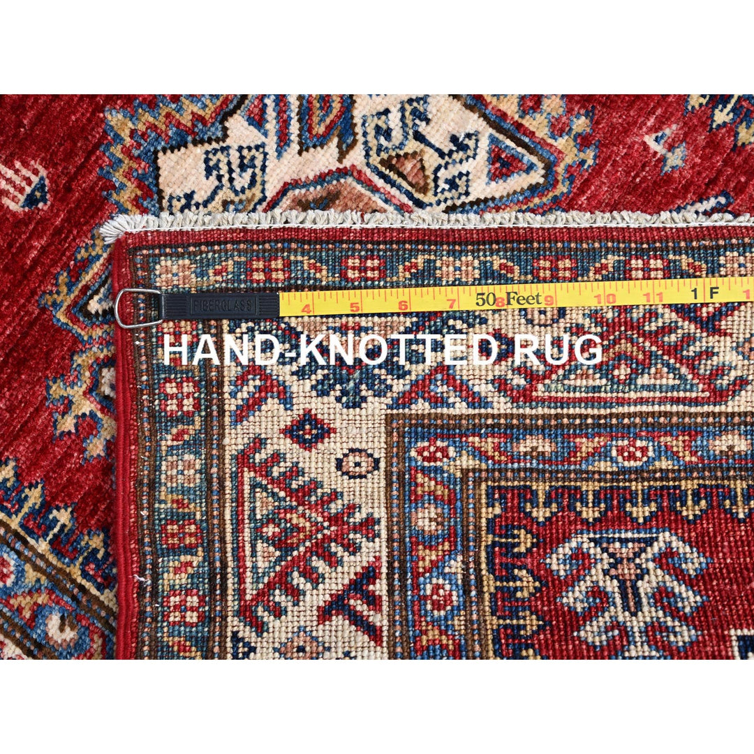 2'7" x 13'2" New Hand Knotted Red Wool Runner Oriental Rug - MOA10286910