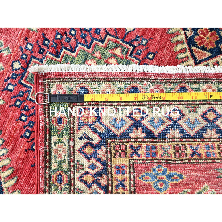 2'8" x 20'10" New Hand Knotted Red Wool Runner Oriental Rug - MOA10286913