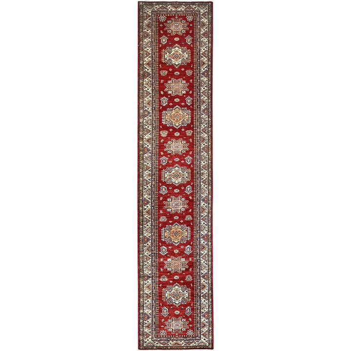 3'0" x 13'9" New Hand Knotted Red Cotton Runner Oriental Rug - MOA10286917