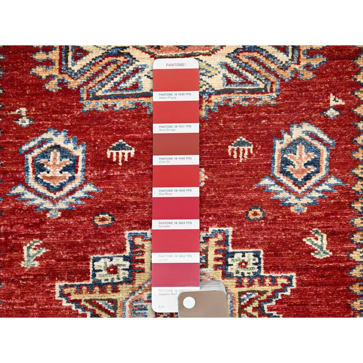 3'0" x 13'9" New Hand Knotted Red Cotton Runner Oriental Rug - MOA10286917