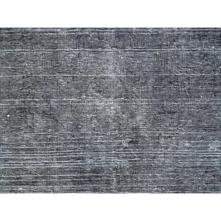 9'6" x 12'4" Vintage Hand Knotted Grey Wool Rectangle Oriental Rug - MOA10286931