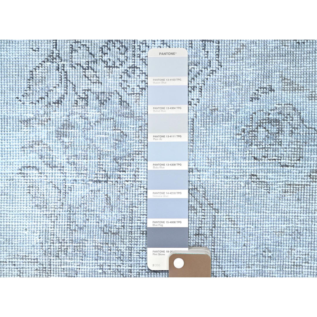 5'11" x 8'10" Vintage Hand Knotted Grey Wool Rectangle Oriental Rug - MOA10286937