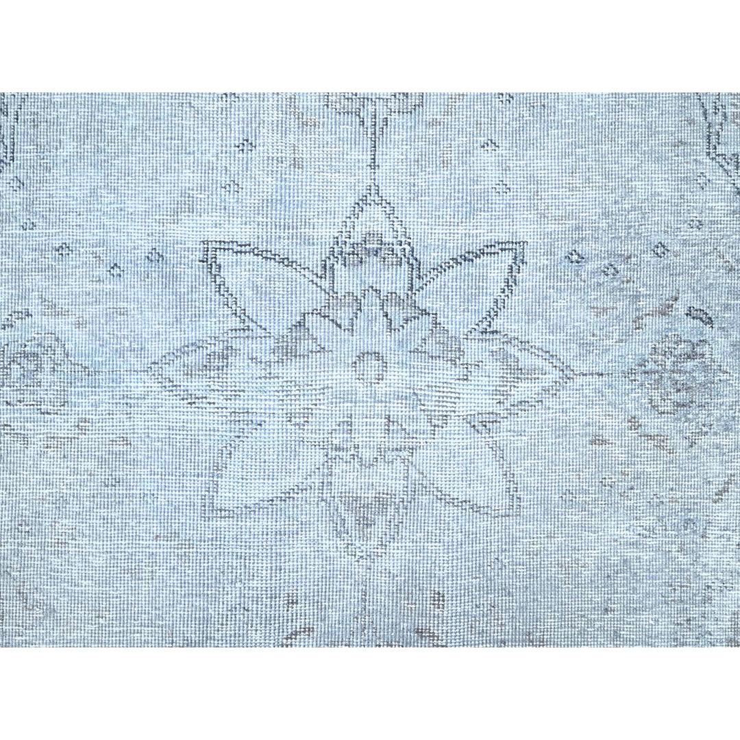 5'11" x 8'10" Vintage Hand Knotted Grey Wool Rectangle Oriental Rug - MOA10286937