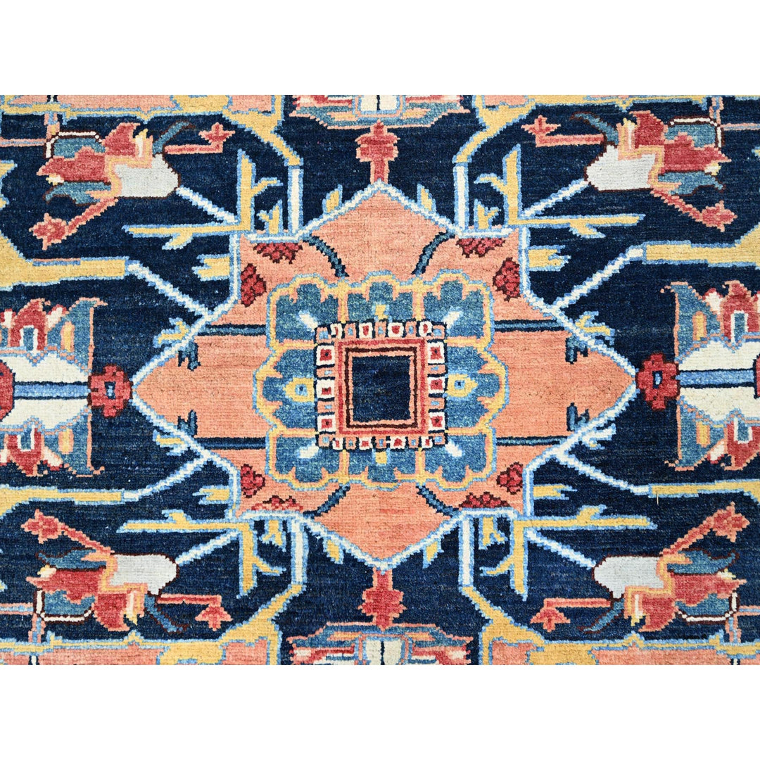 8'11" x 11'10" New Hand Knotted Red Wool Rectangle Oriental Rug - MOA10286952