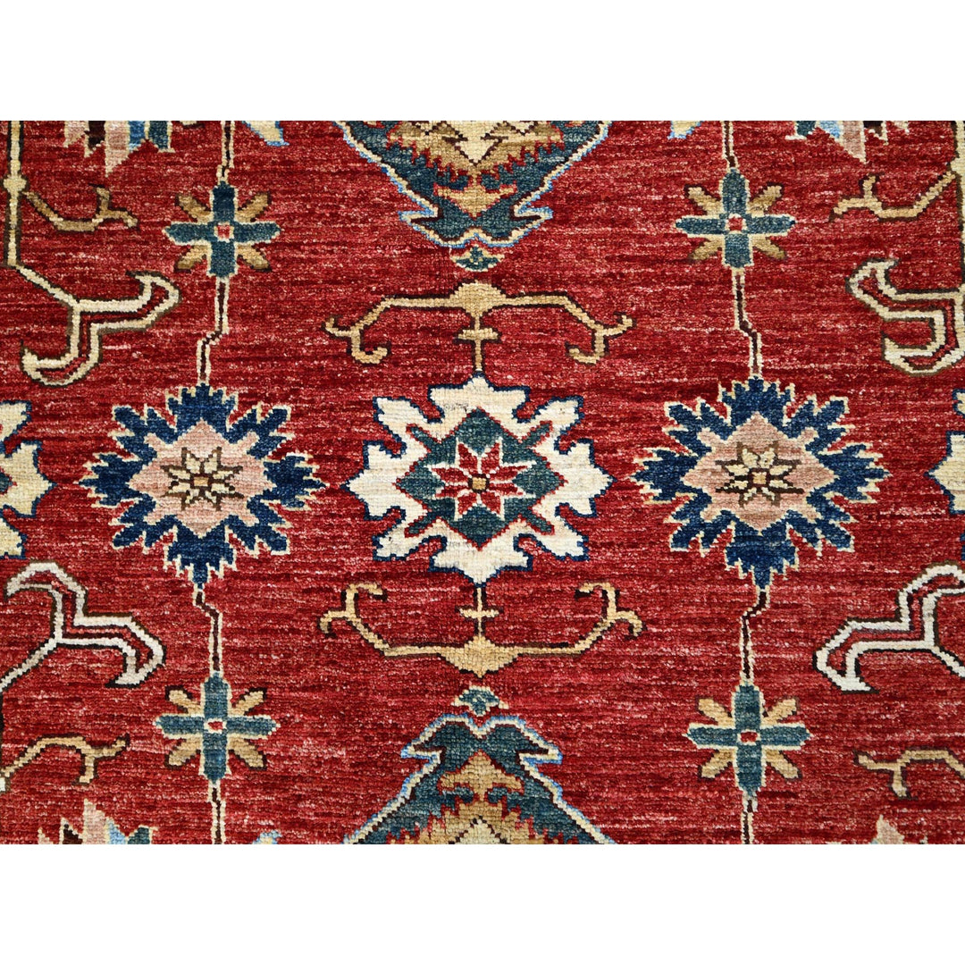 8'5" x 10'0" New Hand Knotted Red Wool Rectangle Oriental Rug - MOA10286995