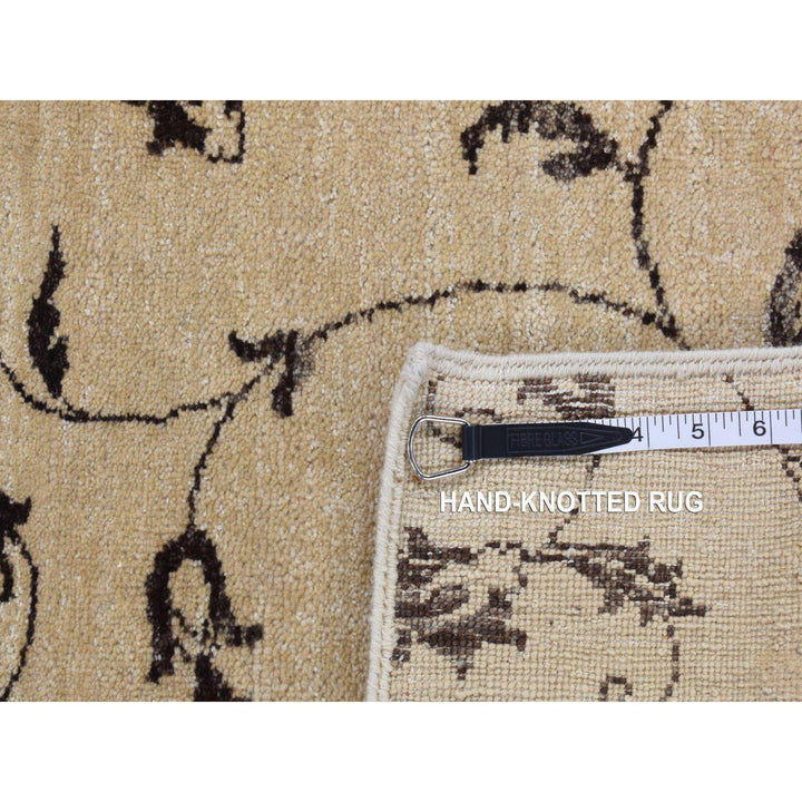 4'7" x 6'4" New Hand Knotted Beige Wool Rectangle Oriental Rug - MOA10287199