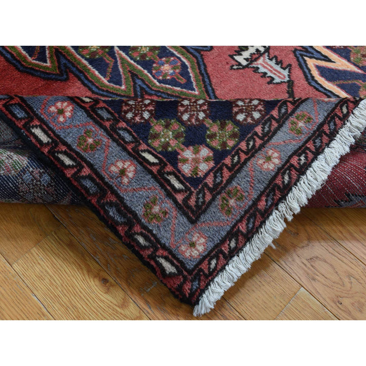 3'5" x 5'0" New Hand Knotted Red Wool Rectangle Oriental Rug - MOA10287432