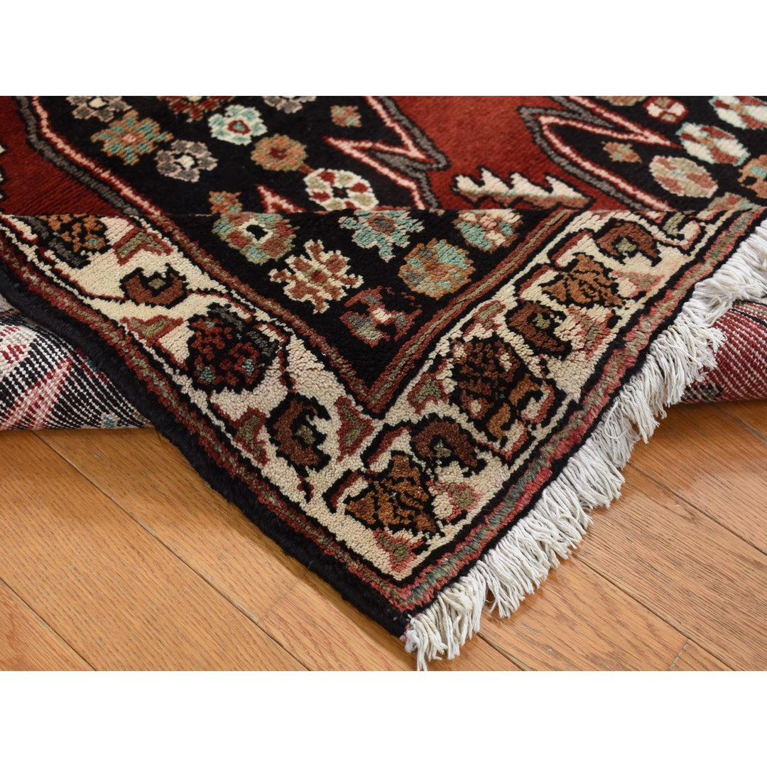 3'6" x 4'8" New Hand Knotted Red Wool Rectangle Oriental Rug - MOA10287454