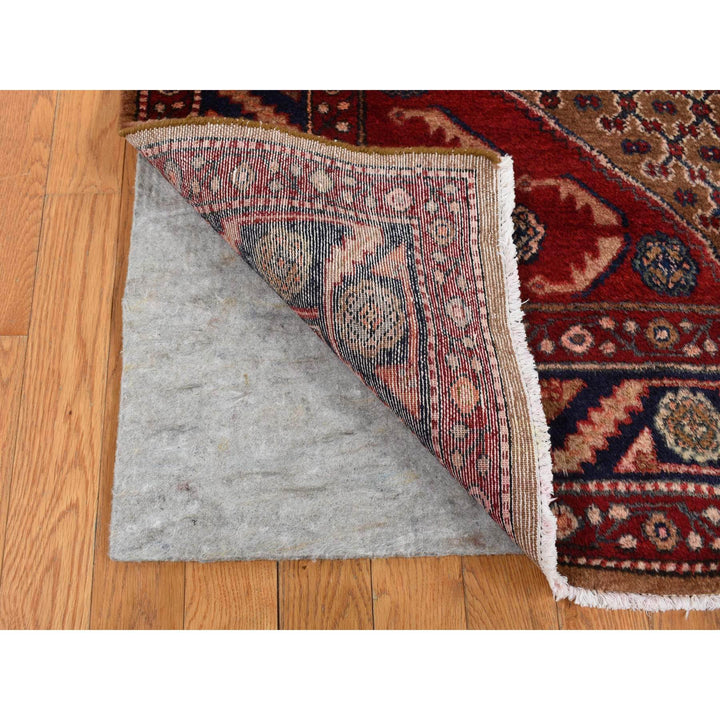 5'0" x 9'6" New Hand Knotted Brown Wool Runner Oriental Rug - MOA10287456