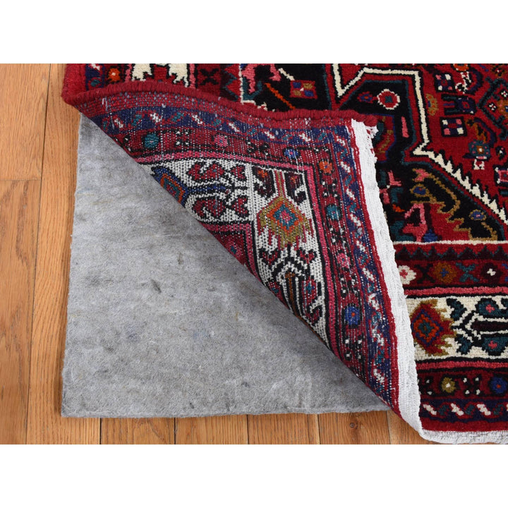 5'0" x 7'7" New Hand Knotted Red Wool Rectangle Oriental Rug - MOA10287473