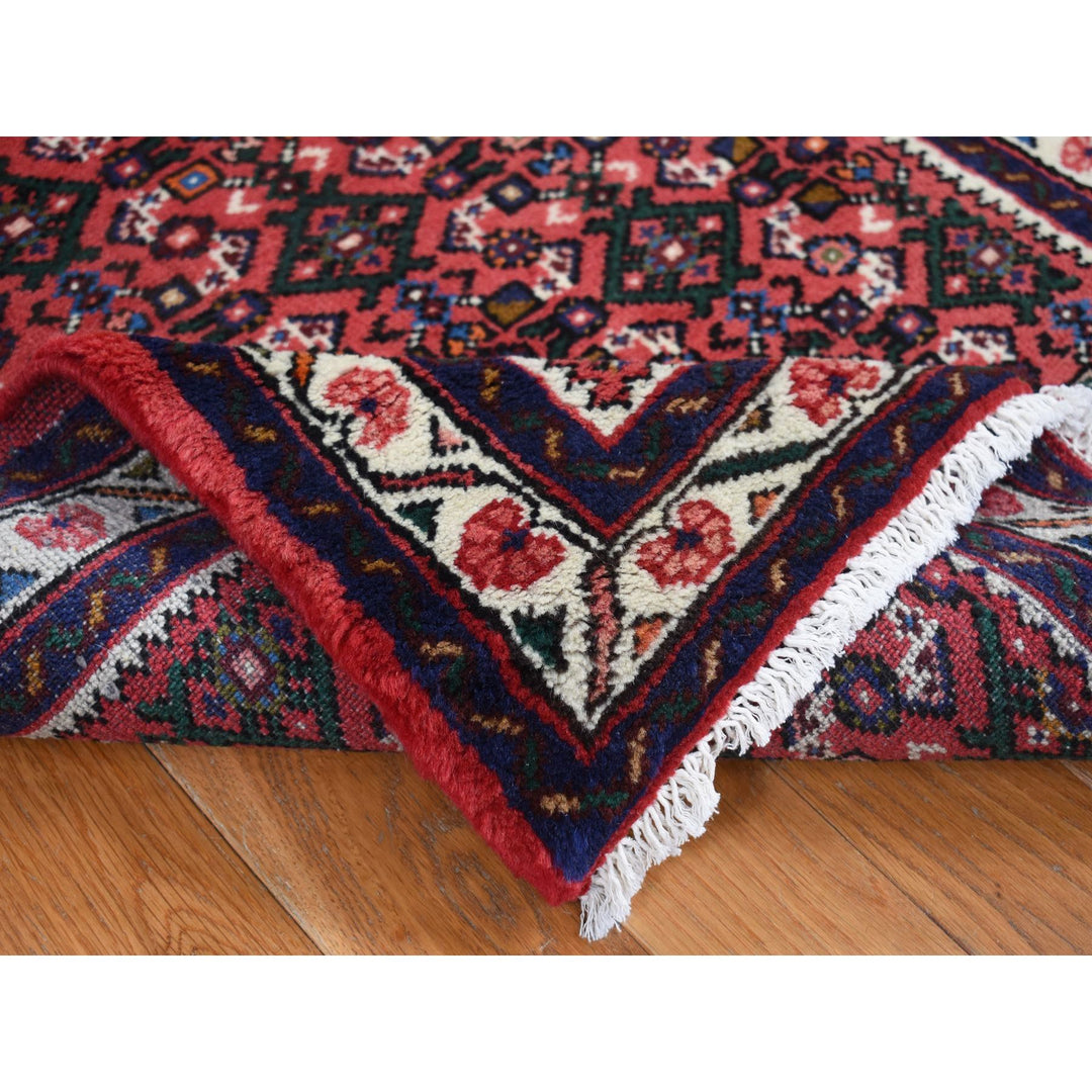 2'6" x 10'0" New Hand Knotted Red Wool Runner Oriental Rug - MOA10287476