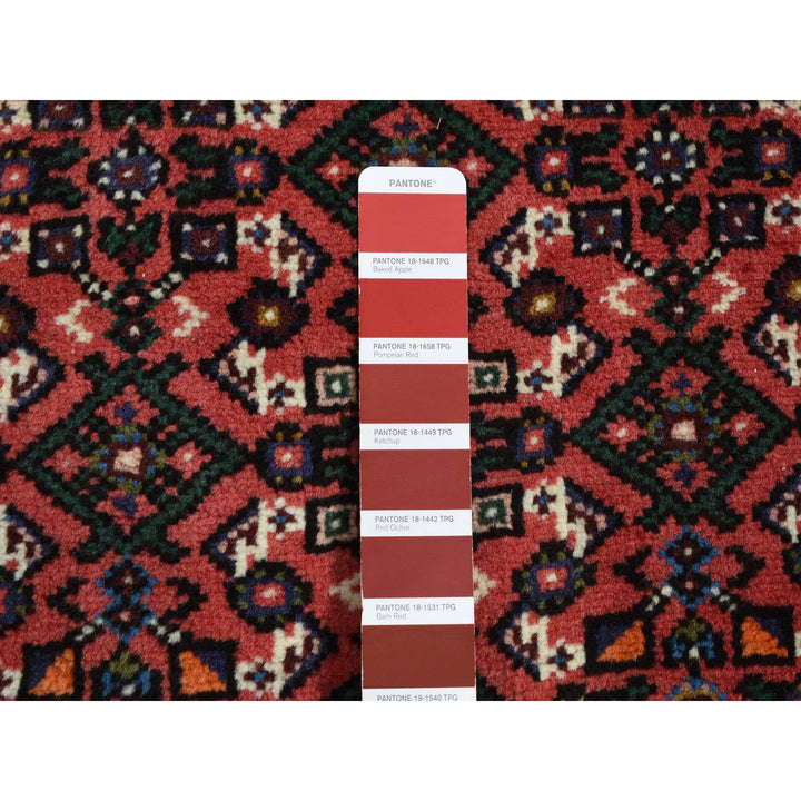 2'6" x 10'0" New Hand Knotted Red Wool Runner Oriental Rug - MOA10287476