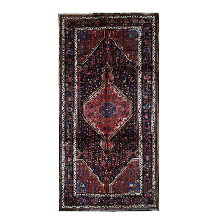 5'0" x 10'1" New Hand Knotted Red Wool Runner Oriental Rug - MOA10287528