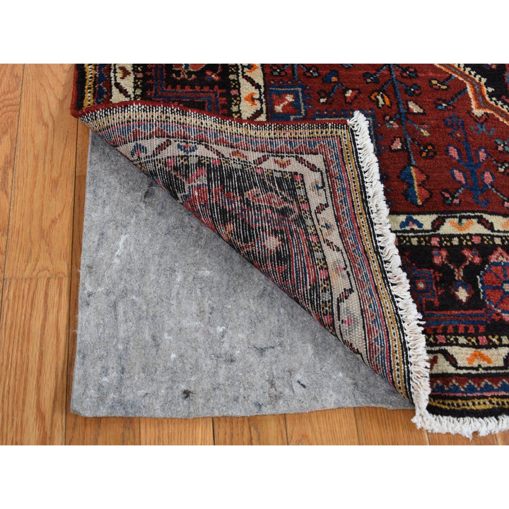 5'0" x 10'1" New Hand Knotted Red Wool Runner Oriental Rug - MOA10287528