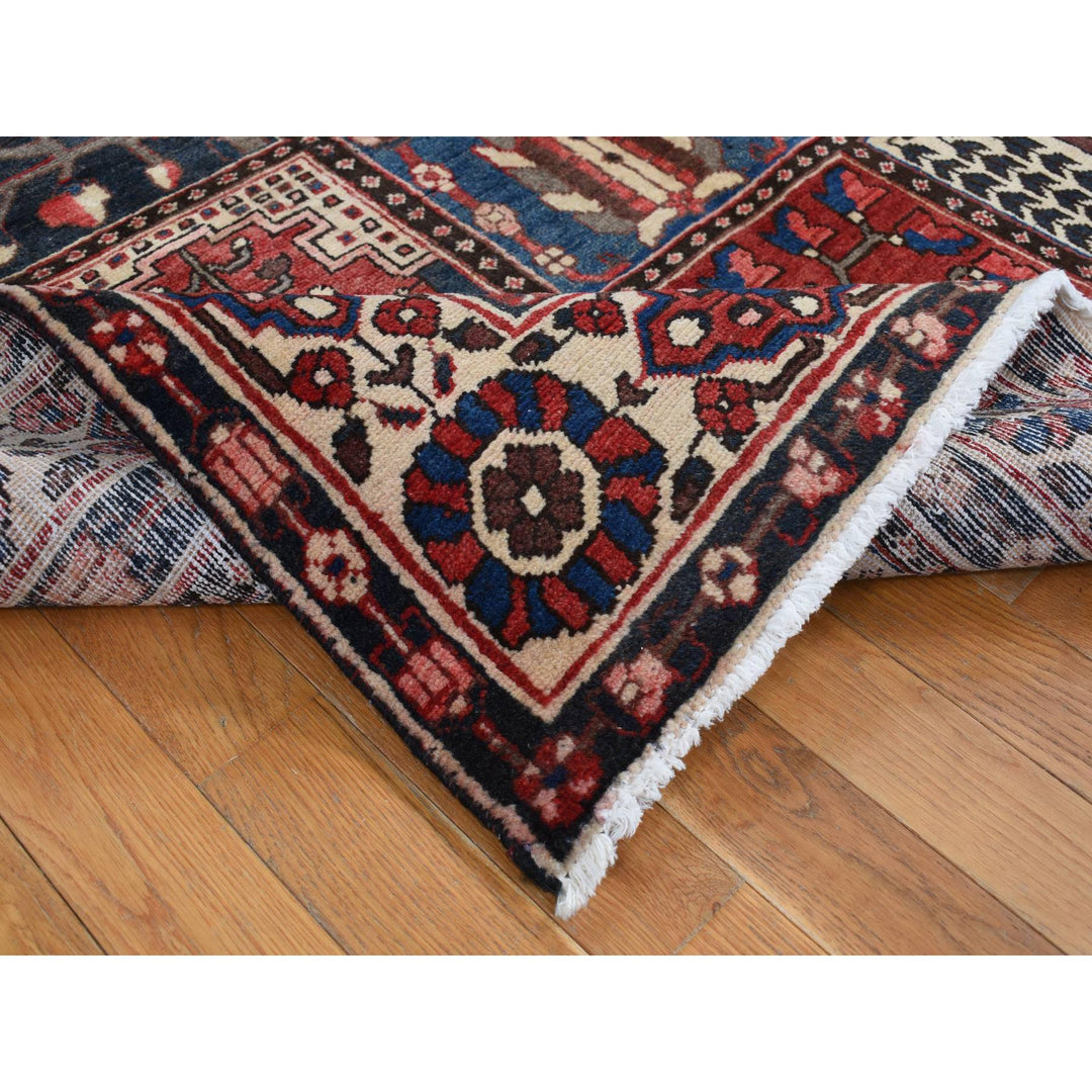 5'1" x 10'0" New Hand Knotted Red Wool Rectangle Oriental Rug - MOA10287542