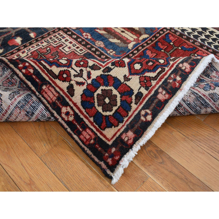 5'1" x 10'0" New Hand Knotted Red Wool Rectangle Oriental Rug - MOA10287542