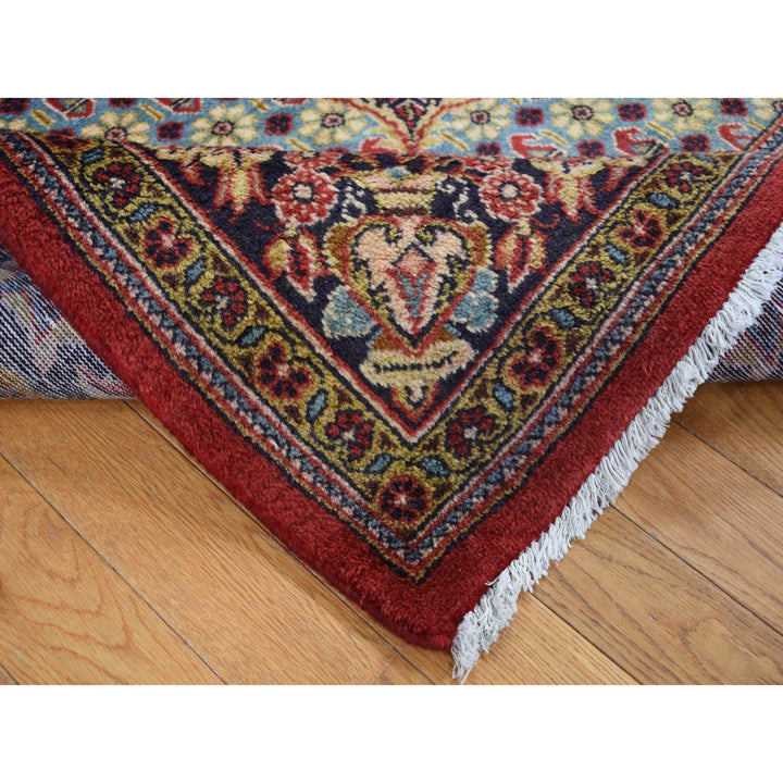 7'2" x 10'5" New Hand Knotted Red Wool Rectangle Oriental Rug - MOA10287596