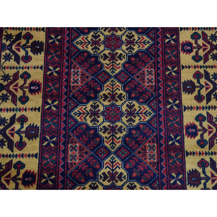 3'0" x 10'2" New Hand Knotted Red Wool Runner Oriental Rug - MOA10287617