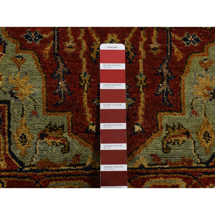 2'7" x 17'7" New Hand Knotted Red Wool Runner Oriental Rug - MOA10287623