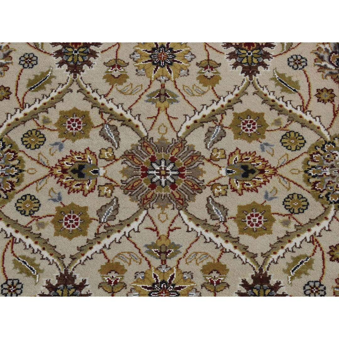 3'6" x 10'3" New Hand Knotted Brown Cotton Runner Oriental Rug - MOA10287624