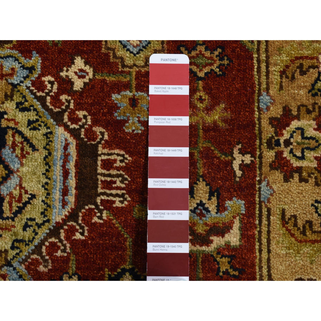 2'7" x 19'10" New Hand Knotted Red Wool Runner Oriental Rug - MOA10287637