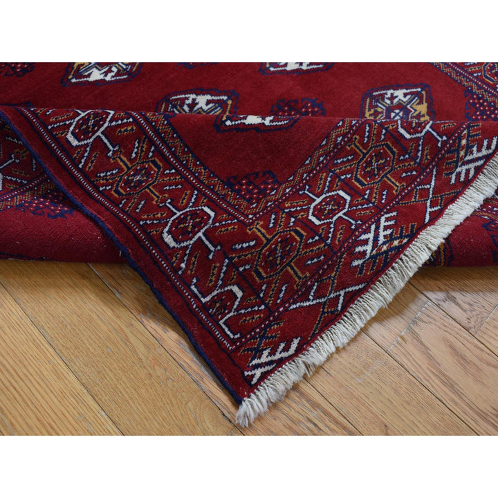 3'3" x 4'2" New Hand Knotted Red Wool Rectangle Oriental Rug - MOA10287684