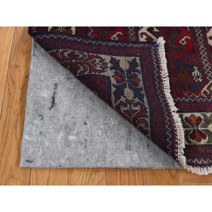 2'6" x 9'3" New Hand Knotted Red Wool Runner Oriental Rug - MOA10287726