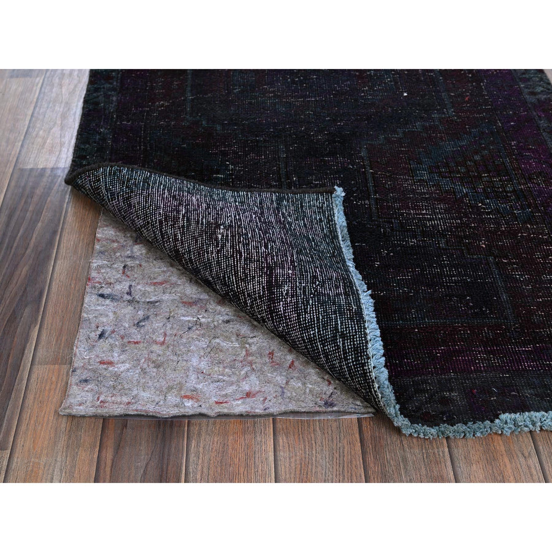 2'8" x 12'1" Vintage Hand Knotted Red Wool Runner Oriental Rug - MOA102877