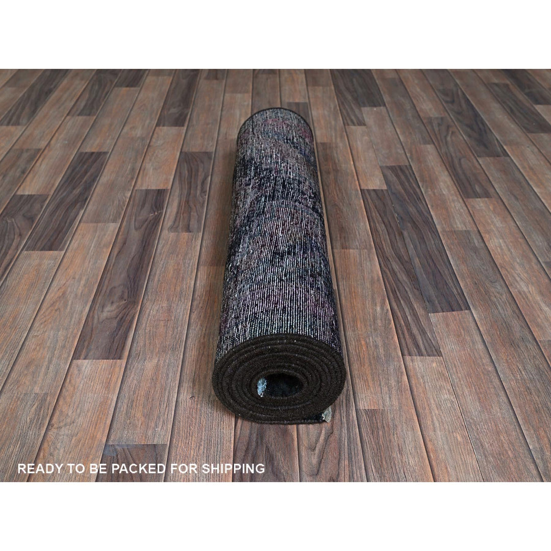 2'8" x 12'1" Vintage Hand Knotted Red Wool Runner Oriental Rug - MOA102877