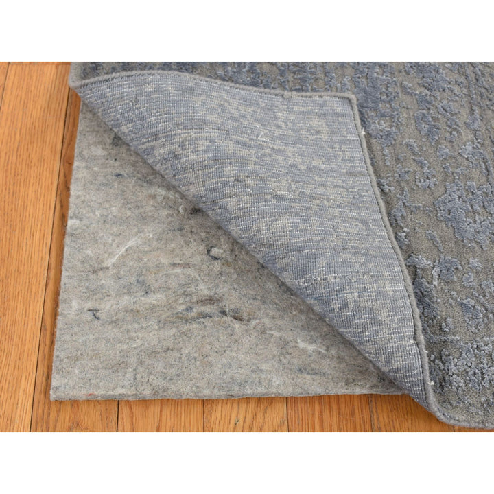 2'0" x 2'10" New Hand Loomed Grey Cotton Rectangle Oriental Rug - MOA10287804