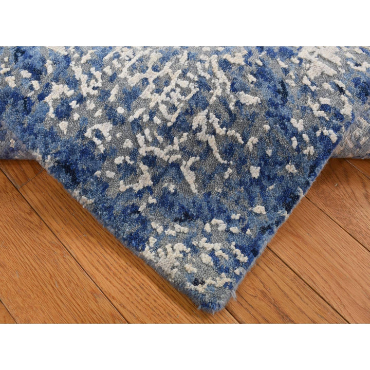 2'0" x 3'0" New Hand Knotted Blue Cotton Rectangle Oriental Rug - MOA10287815