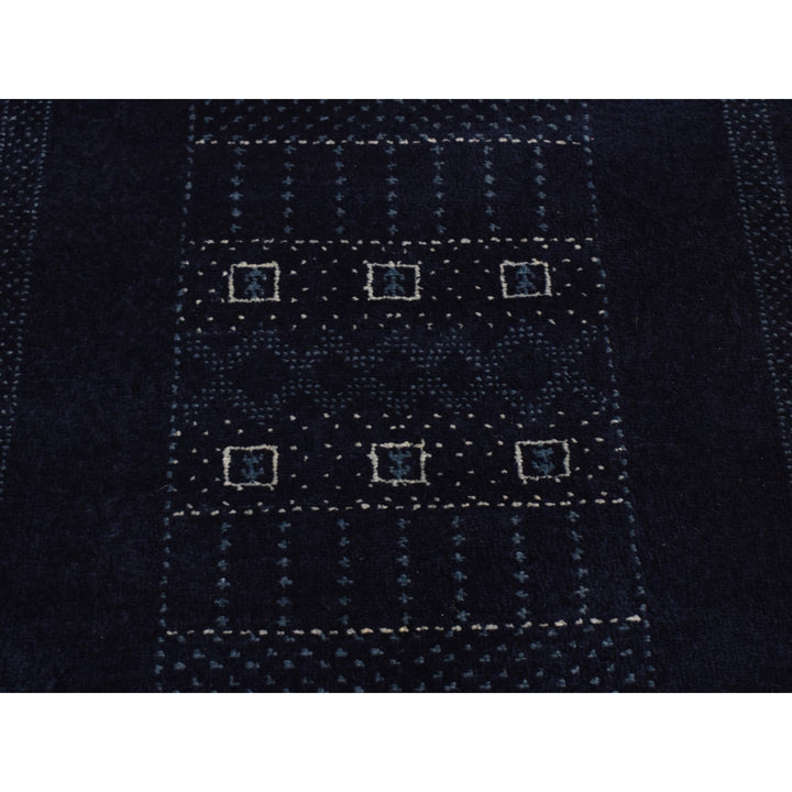 2'0" x 3'0" New Hand Knotted Blue Cotton Rectangle Oriental Rug - MOA10287819