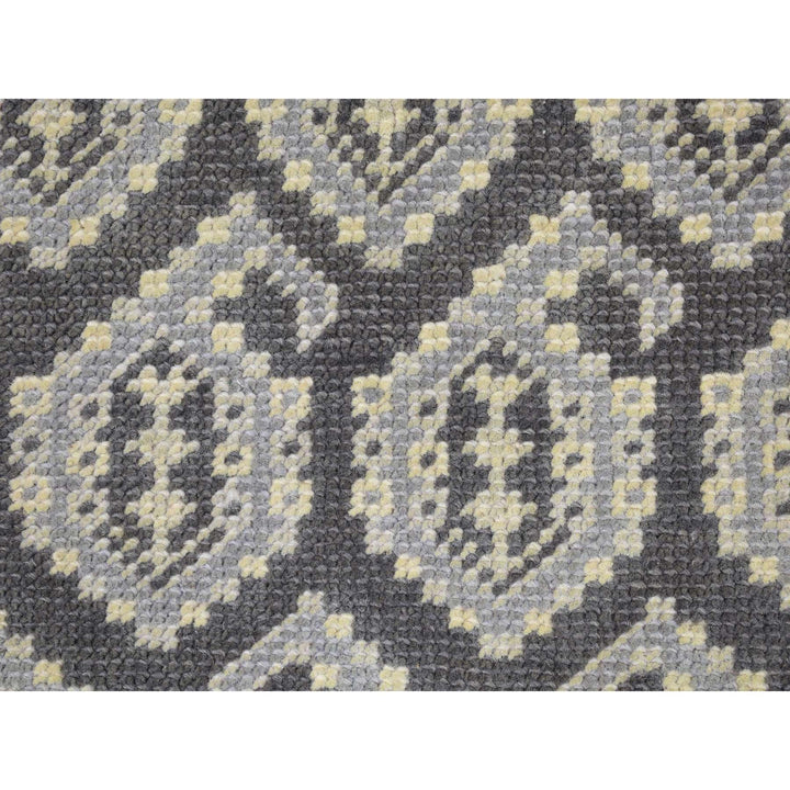 2'0" x 3'0" New Hand Knotted Grey Cotton Rectangle Oriental Rug - MOA10287922