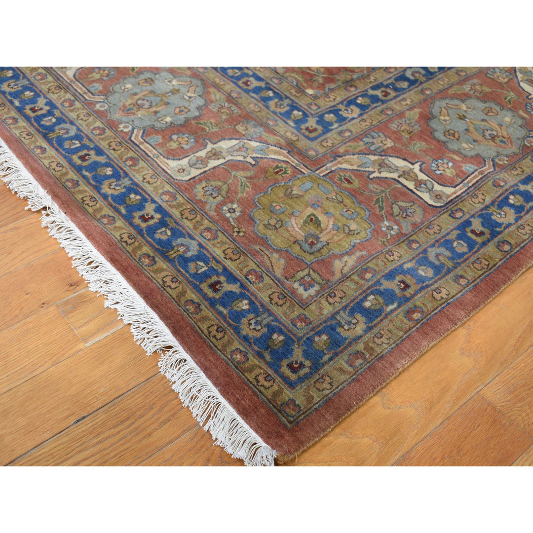 12'0" x 15'0" New Hand Knotted Brown Cotton Rectangle Oriental Rug - MOA10287947