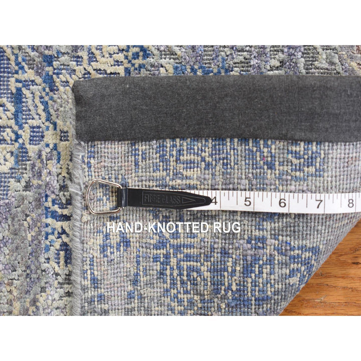 2'0" x 3'1" New Hand Knotted Blue Cotton Rectangle Oriental Rug - MOA10287972