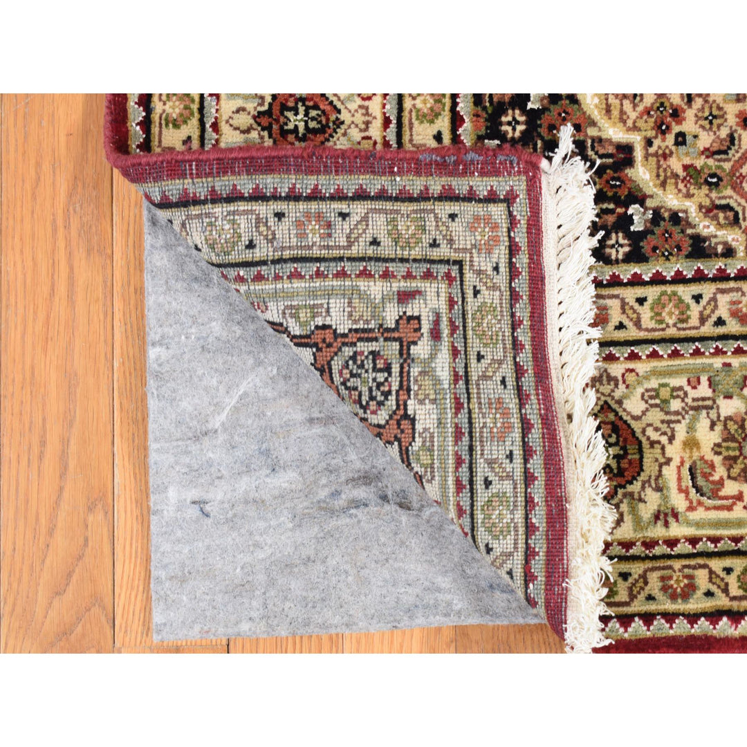 5'0" x 12'9" New Hand Knotted Red Wool Runner Oriental Rug - MOA10287985