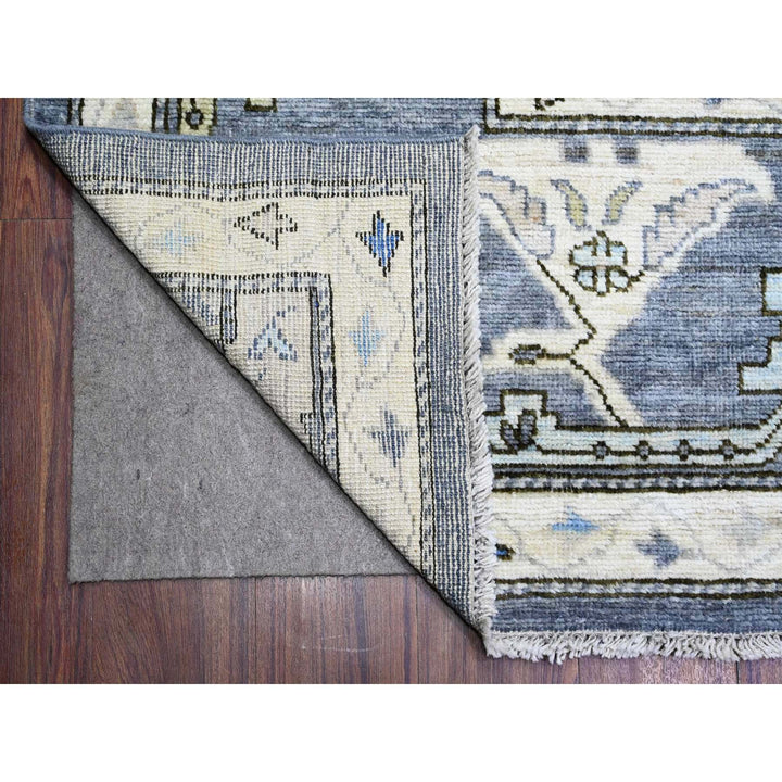 10'0" x 13'11" New Hand Knotted Grey Wool Rectangle Oriental Rug - MOA10288059